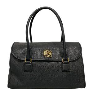LOEWE Alamo 36 - Black Calf Leather Handbag 794-081625